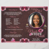 Papier Programa Celebración de la Vida Rose Gold / Cafe (Devant)