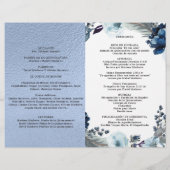 Papier Programa de Quinceañera Azul, Aluminio Azul (Dos)