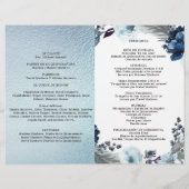Papier Programa de Quinceañera Azul Claro con Aluminio (Dos)