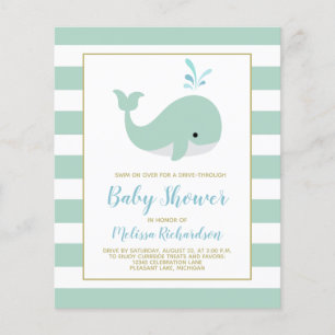 Papier Promenade De Baleine À Budget Par Invitation Baby 