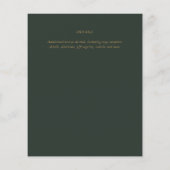 Papier PROMO Budget Vert Moderne Or (Dos)