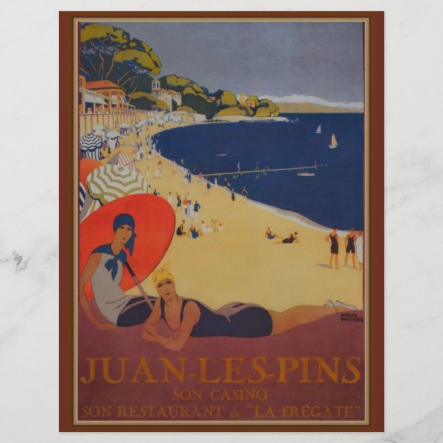 Papier Publicité vintage de voyage (Devant)