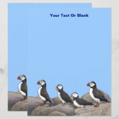 Papier Puffins de l'Atlantique (Devant / Derrière)