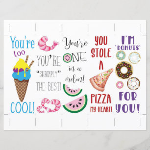 Papier Punny Food Les Signets de la Saint Valentin