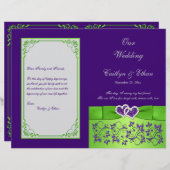 Papier Purple, Chaux, Mariage Gris 2 (Devant / Derrière)