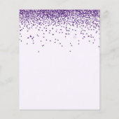 Papier Purple Confetti Mariage de déjeuner (Dos)