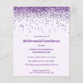 Papier Purple Confetti Mariage de déjeuner (Devant)