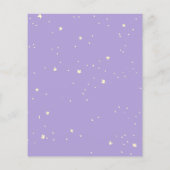 Papier Purple Dream Baby Name Race Baby shower Jeu (Dos)