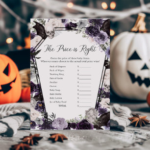 Papier Purple Floral Gothique Le prix est le bon jeu