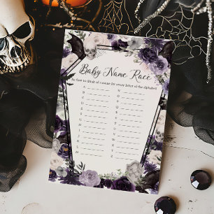 Papier Purple Floral Gothique Nom de la race Jeu