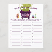 Papier Purple Halloween Fille Bébé Nom Douche Jeu (Devant)