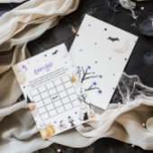 Papier Purple Halloween Petit Baby shower Boite Jeu de Bi