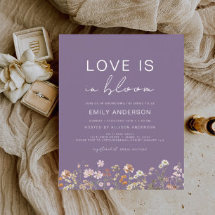 Papier Purple Love est dans Bloom Fleur sauvage Fête des 