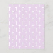 Papier Purple moderne | Confirmation de l'invitation budg (Dos)