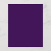 Papier Purple or script 60e anniversaire invitation (Dos)