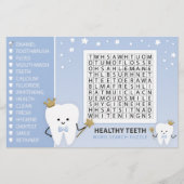 Papier Puzzle de recherche de mots. Premier Jeu de la fêt (Devant)