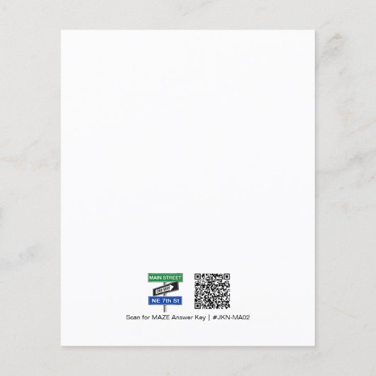 Papier Puzzle Maze #JKN-MA02 (Dos)