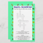 Papier Puzzle vert Brésil (Devant / Derrière)