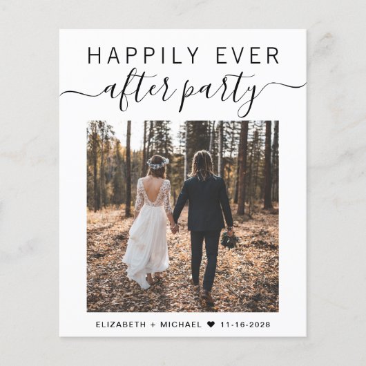 Papier QR Code Photo Mariage Réception Invitation (Devant)