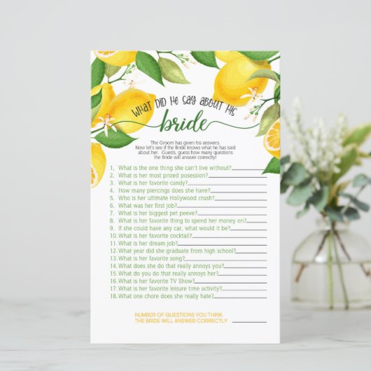 Papier Qu'a-t-il dit à propos de son jeu de fiancée - Cit (Debout devant)