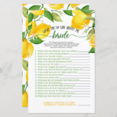 Papier Qu'a-t-il dit à propos de son jeu de fiancée - Cit (Devant / Derrière)