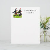 Papier Quartet de jeu oriental Fowl (Debout devant)