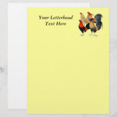 Papier Quatre gamecocks (Devant / Derrière)