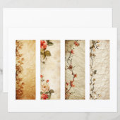 Papier Quatre Signets floraux (Devant / Derrière)