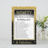 Papier Quatre-vingt-dix Tu connais bien la fille d'annive (Debout devant)