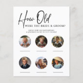 PAPIER Quel Âge Avaient Été Marié & Groom Réceptio (Devant)