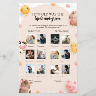 Papier Quel Âge Avaient-Ils Épousé Et Groom Devant Le Jeu