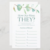 Papier Quel âge avaient-ils Eucalyptus LGBTQ (Devant / Derrière)