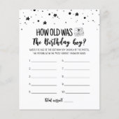 Papier Quel âge avait Birthday boy Birthday Party (Devant)