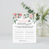 Papier Quel âge avait Birthday girl Jeu de fête d'anniver (Debout devant)