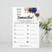 Papier Quel âge avait Elle nuptiale douche anglais jeu es (Debout devant)