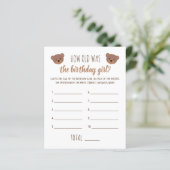 Papier Quel âge avait la fille d'anniversaire jeu de phot (Debout devant)