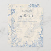 Papier Quel âge avait la mariée à la fête de douche de ma (Devant / Derrière)