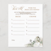 Papier Quel Âge Avait La MARIÉE ET LE Jeu DE GROUPE (Devant)