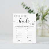 Papier Quel âge avait la mariée simple jeu de Fête des ma (Debout devant)