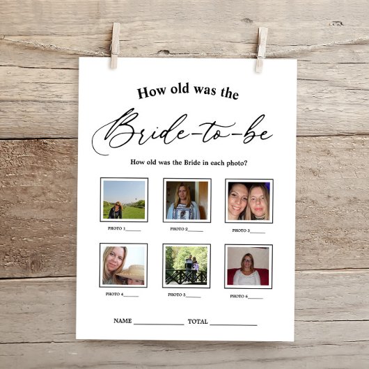 Papier Quel âge avait le jeu de la Fête des mariées de ma