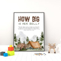 Quelle taille a son ventre Ours Camper Baby shower