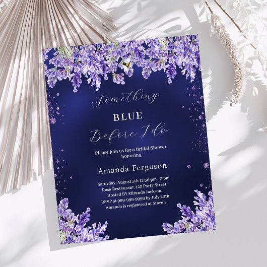 Papier Quelque chose de bleu avant de faire Fête des mari