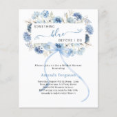 Papier Quelque chose de bleu avant de faire floral nuptia (Devant)