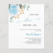 Papier Quelque chose de bleu avant de faire floral nuptia (Devant)