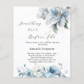 Papier Quelque chose de bleu avant de faire floral nuptia (Devant)