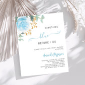 Papier Quelque chose de bleu avant de faire floral nuptia