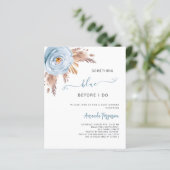 Papier Quelque chose de bleu avant que je ne boho Douche  (Debout devant)