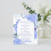 Papier Quelque chose de bleu élégant invitation budget de (Debout devant)