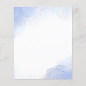 Papier Quelque chose de bleu élégant invitation budget de (Dos)