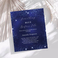 Quelque chose de bleu parties scintillant nuptiale